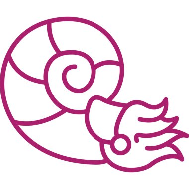 Salyangoz. Web simgesi basit illüstrasyon