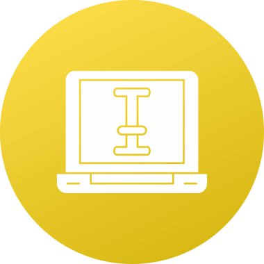 vektör lcd simgesi illüstrasyonu