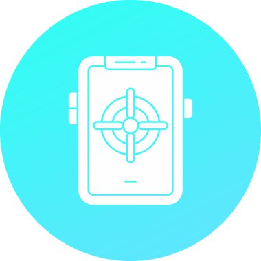 Modern b aygıtının vektör illüstrasyonu aygıt simgesinden yoksun