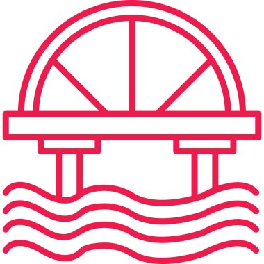 Su. Web simgesi basit illüstrasyon