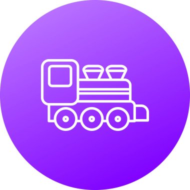 Tren ikonu. Web için illüstrasyon