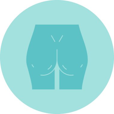 Şort. Web simgesi basit illüstrasyon