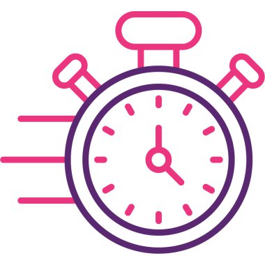 Saat simgesi tasarım vektörü