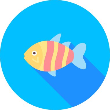 Balık Düz Vektörü Simgesi