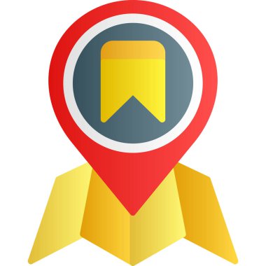 düz dizaynda harita pin vektörü