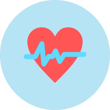 kalp atışı vektör çizimi