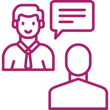 İş simgesinin vektör illüstrasyonu