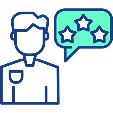 Müşteri hizmeti simgesi, vektör illüstrasyonu