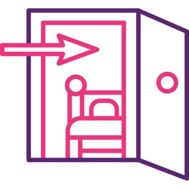 Kapı kapısı. Web simgesi