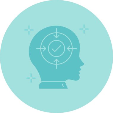 Fikir simgesi vektör illüstrasyonu