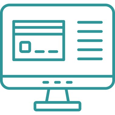 Web simgesi, vektör illüstrasyonu