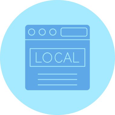 Ağ simgesi. Yerel resimlerin basit bir gösterimi