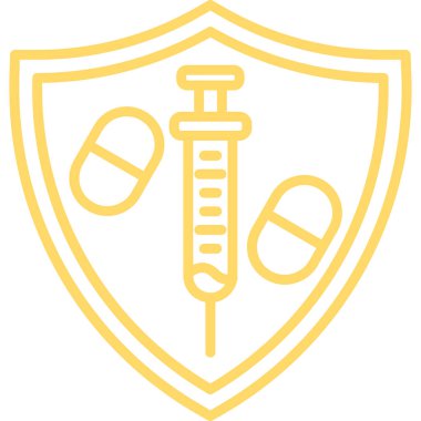 Tıbbi sembol simgesi. özet biçimi