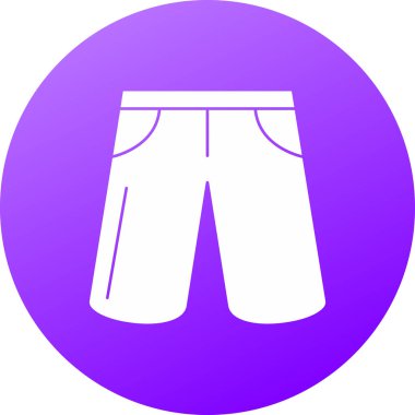 Şort. Web simgesi basit illüstrasyon