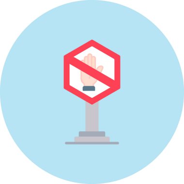 vektör daire simgesini durdur