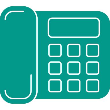 Telefon simgesinin vektör illüstrasyonu