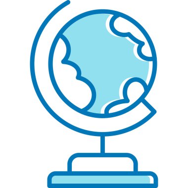 Küresel gezegen vektör çizimine sahip küresel küre