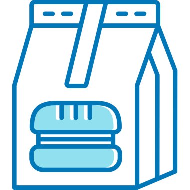 Yemek. Web simgesi basit illüstrasyon