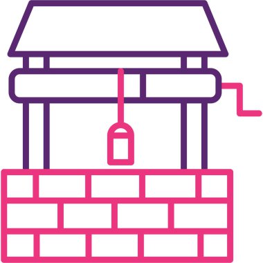 Bina. Web simgesi basit illüstrasyon