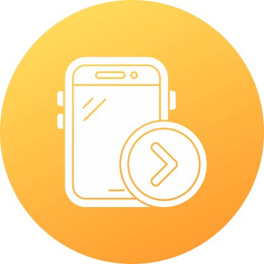 Akıllı telefon simgesinin vektör illüstrasyonu