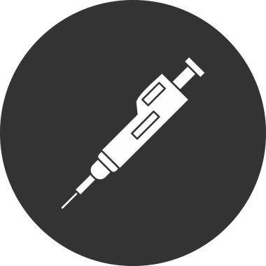 Şırınga ikonu vektör çizimi