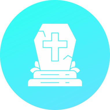 Tabut. Web simgesi basit illüstrasyon