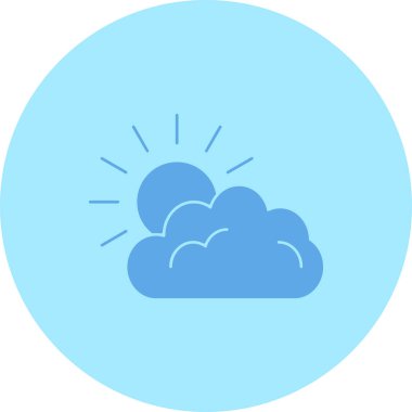 Bulut simgesi vektör illüstrasyonu