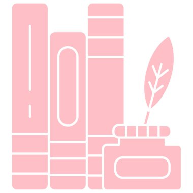 Kitap. Web simgesi basit illüstrasyon