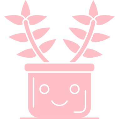 Kaktüs bitkisi. Basit illüstrasyon