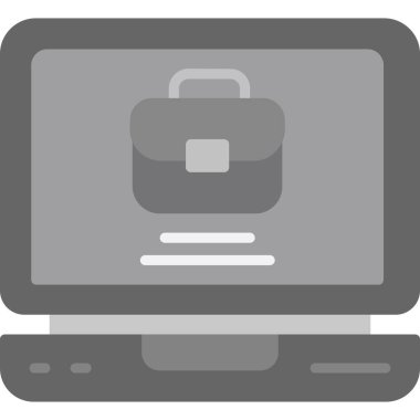 dizüstü bilgisayar kutsal kişilerin resmi, basit vektör çizim