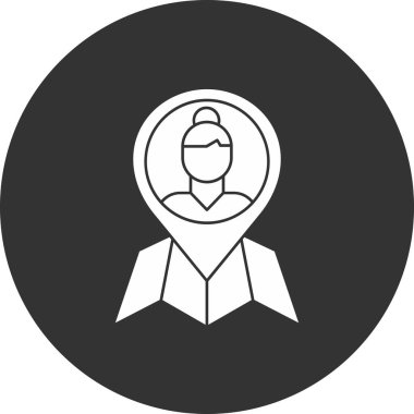 kişi simgesi vektör illüstrasyonu