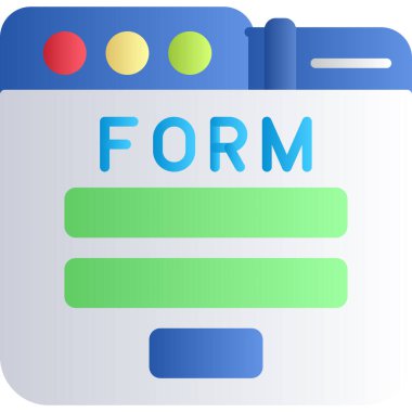 Web tasarım şablonu dijital simgesi