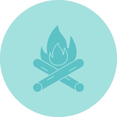 Yangın. Web simgesi basit illüstrasyon