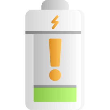 pil vektör simgesi. Vektör çizimi pil için beyaz arkaplanda izole edildi.