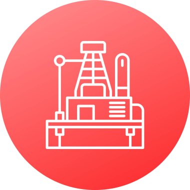 vektör yağ rafinerisi simgesi