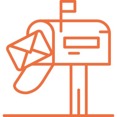 Mektup. Web simgesi basit illüstrasyon