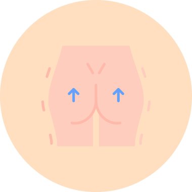 Kadın vücudu. Web simgesi basit illüstrasyon