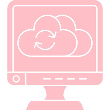 cloud computing. web icon simple design