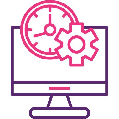 Ayarları olan bilgisayar monitörü