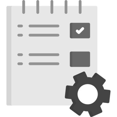 Kontrol listesi. Web simgesi basit illüstrasyon