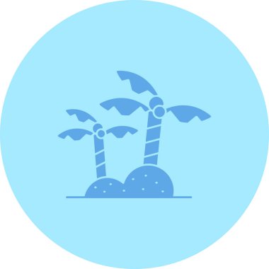 Bir ağaç simgesinin vektör illüstrasyonu