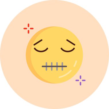 Moda Biçimli Emoji Simgesi İzole Arkaplan