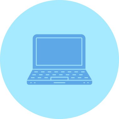 dizüstü bilgisayar web simgesi, vektör illüstrasyonu