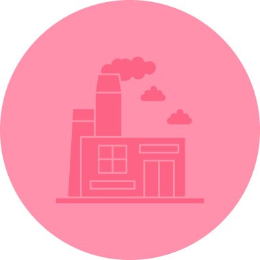 Fabrika simgesi vektör illüstrasyonu