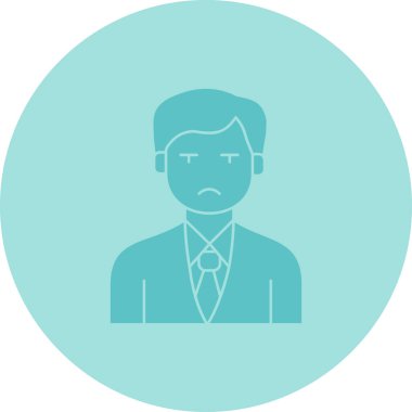 İş adamı simgesi vektör illüstrasyonu