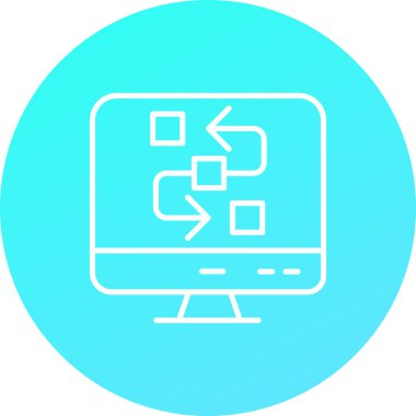 seo modern simgesinin vektör illüstrasyonu