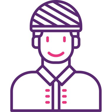 Bisikletçi simge vektör çizim