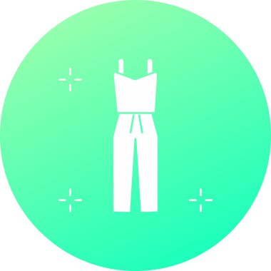 Benzersiz elbise ikonu vektör illüstrasyonu