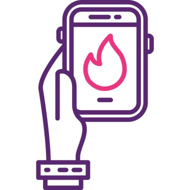 hareket eden telefon vektör çizim