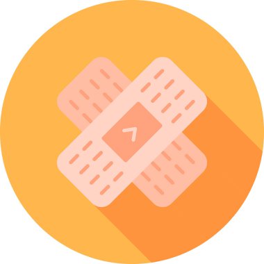 tıbbi bandaj modern ikon vektör çizimi